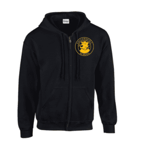 G186 Gildan Heavy Blend 8 oz., 50/50 Full-Zip Hooded Sweatshirt - Black