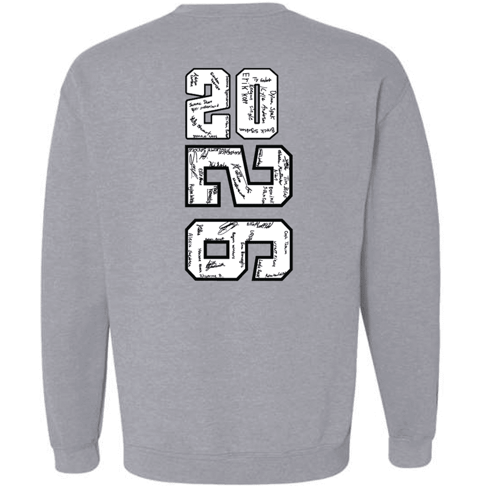G180 Gildan Heavy Blend Fleece Crew Sweatshirt - Sport Grey - Image 2