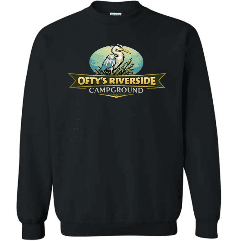 G180 Gildan Heavy Blend Fleece Crew Sweatshirt - Black