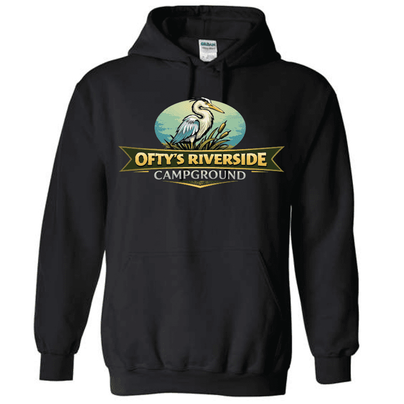 G185 Gildan Heavy Blend 8 oz., 50/50 Hooded Sweatshirt - Black