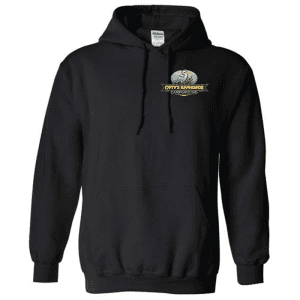 G185 Gildan Heavy Blend 8 oz., 50/50 Hooded Sweatshirt - Black