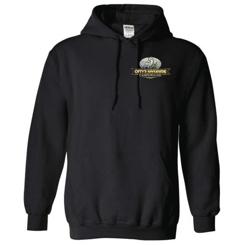 G185 Gildan Heavy Blend 8 oz., 50/50 Hooded Sweatshirt - Black