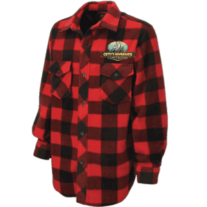 I964 Tough Duck Buffalo Check Fleece Jacket - Red Check